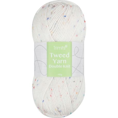 Trimits Knitting Yarn: Tweed: Double Knitting: 6 x 100g: Nat/Multi
