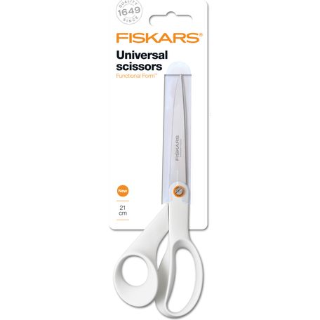 Fiskars Scissors: Functional Form™: Universal: 21cm: White - F1020412