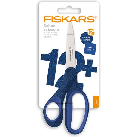 Fiskars Scissors: School: Left-Handed: Glitter Blue: 18cm - F1067862