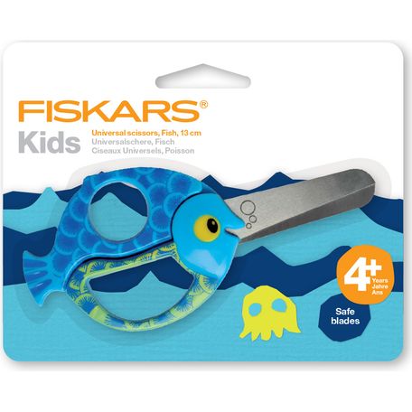 Fiskars Scissors: Kids: Animals: Fish: 13cm - F1378