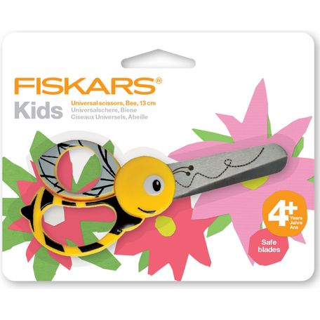 Fiskars Scissors: Kids: Animals: Bee: 13cm - F1379