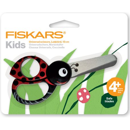 Fiskars Scissors: Kids: Animals: Ladybug: 13cm - F1381