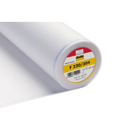 Interlining: Medium: Standard: Iron-on: 25m x 90cm: White