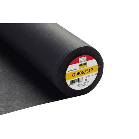 Interlining: Medium: Easy Iron-on: 25m x 90cm: Black