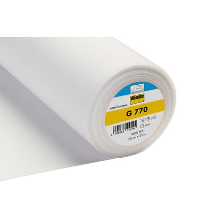 Interlining: Fusible: Woven: Bi Elastic: White