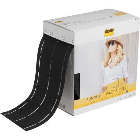 Waistshaper: Fuse and Fold: Iron-on: 50m x 8cm: Charcoal