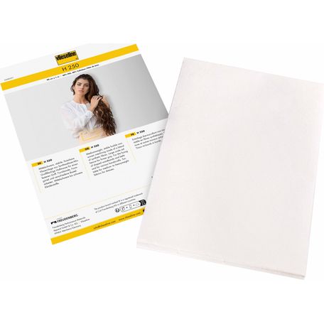 Interlining: Standard: Firm: Iron-on: Pre-Pack: 90cm x 1m: White