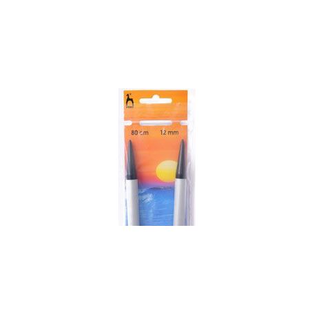 Pony Fixed Classic Circular Knitting Pins - 80cm x 12.00mm