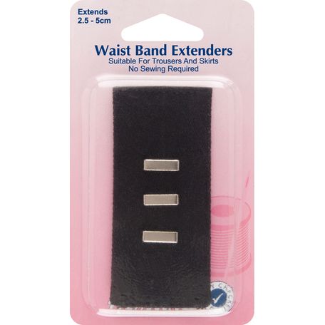 Hemline Waistband Extender Hook (Black)