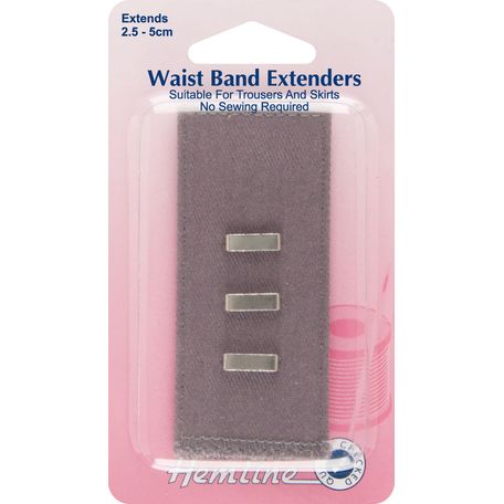 Hemline Waistband Extender Hook (Light Grey)