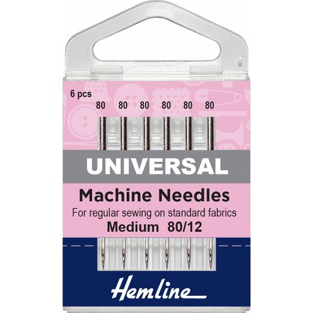 Hemline Universal Machine Needles - Medium 80/12