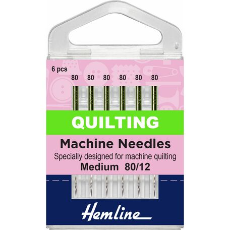 Hemline Quilting Machine Needles - Medium 80/12