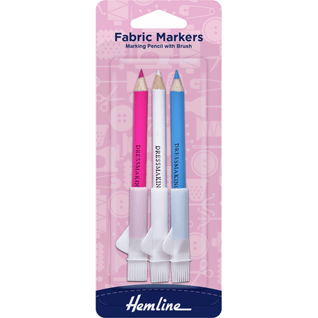Hemline Dressmakers Pencils with Brush (3 Colours)
