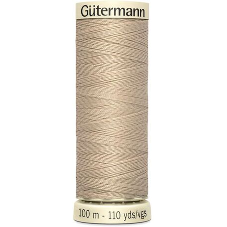 Gutermann Beige Sew-All Thread: 100m (186) - Pack of 5