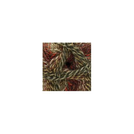 Marble DK Yarn - Red, Brown & Grey (100g)