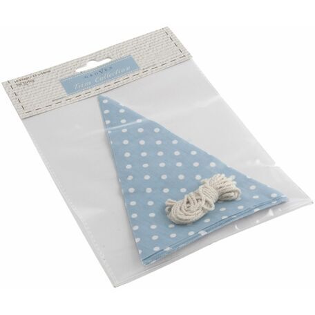 Make-Your-Own Bunting Kit: Blue with White Spot