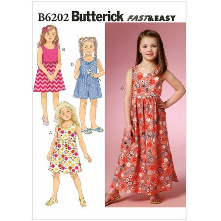 Butterick Pattern B6202 Girl's Dress