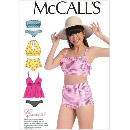 McCall's Pattern M7168 Misses' Bikinis