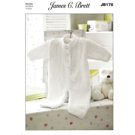 Brett Pattern Chunky All In One Baby Suit JB176