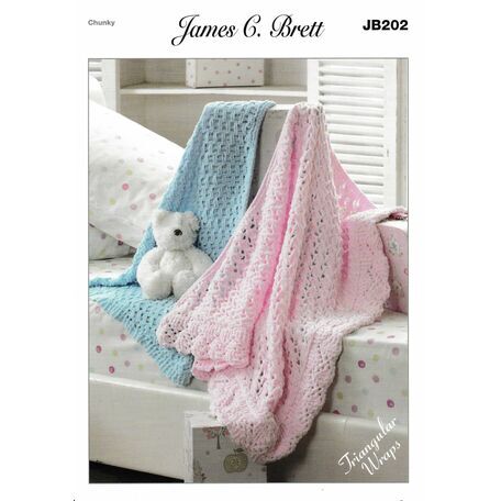 James C. Brett Pattern JB202 Chunky Baby Blanket