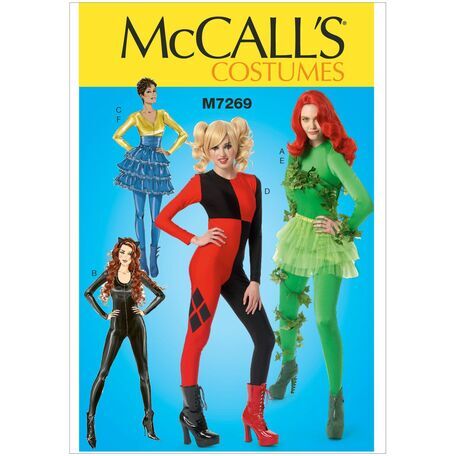 McCall's Pattern M7269 Misses Batman Costumes