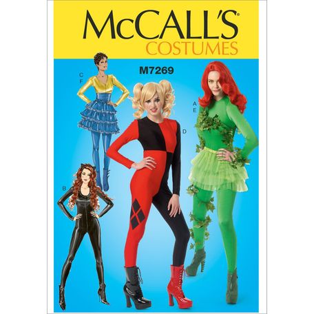 McCall's Pattern M7269 Misses Batman Costumes