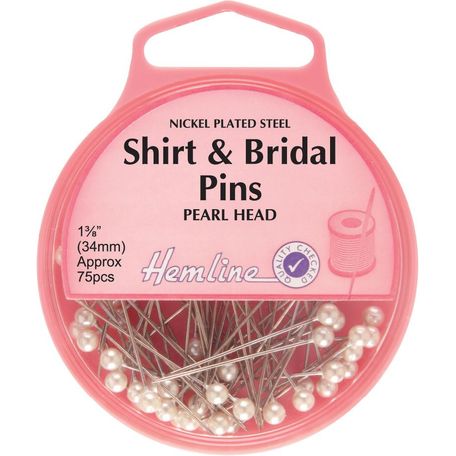 Hemline 34mm Shirt &amp; Bridal Pins (75pcs)