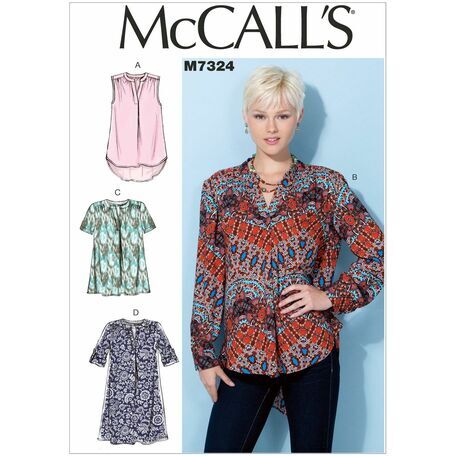 McCall's Sewing Pattern M7324 Women's Tops & Tunic