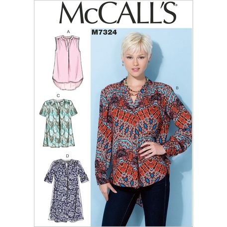 McCall's Sewing Pattern M7324 Women's Tops &amp; Tunic