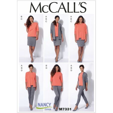 McCall's Sewing Pattern M7331 (Misses Jacket/Top/Skirt/Pants)