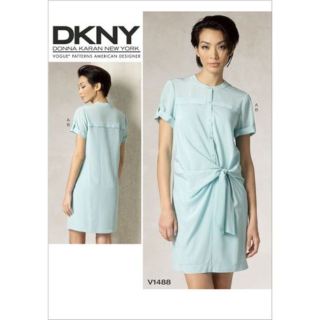 Vogue DKNY Sewing Pattern V1488 (Misses Dress &amp; Slip)