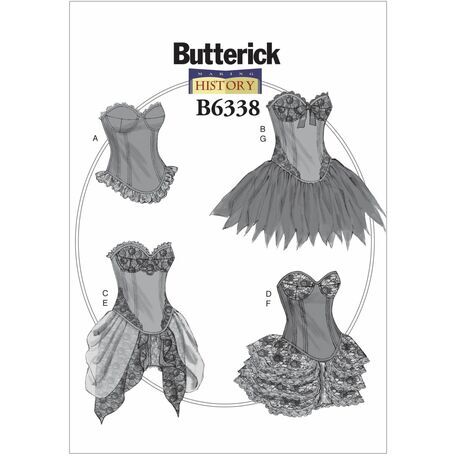 Butterick Making History Sewing Pattern B6338 (Misses Costumes)
