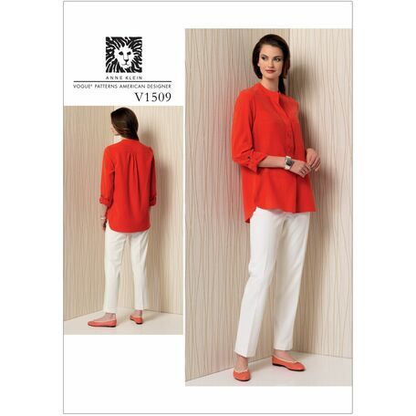 Vogue Pattern V1509 Misses' Banded Tunic with Yoke and Tapered Pants