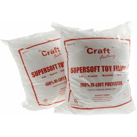 The Craft Factory Super Soft Toy Stuffing (250g) - 3 Pack