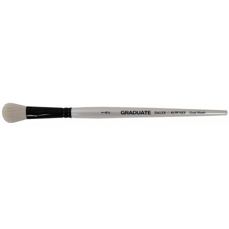 Graduate White Goat Oval Wash Brush (Size 0.5in)