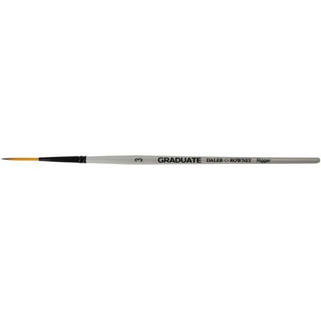 Graduate Dark Tip Synthetic Rigger Brush (Size 3)