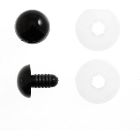 Solid Black Toy Eyes (6mm) - 10pcs