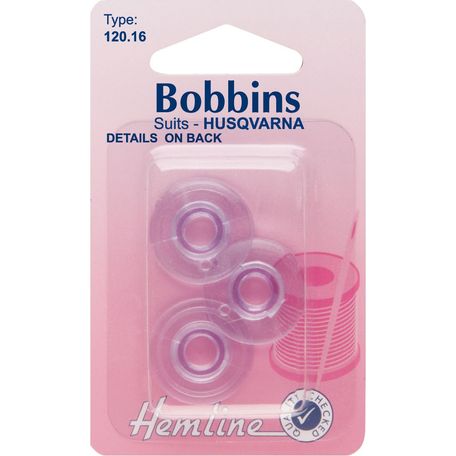 Hemline Plastic Bobbins - Husqvarna (Type 120.16)