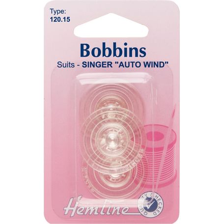 Hemline Plastic Bobbins - Singer 600/700 'Auto Wind' Series