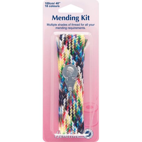 Hemline Mending Kit - 18 Colours (100cm)
