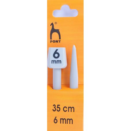 Pony Knitting Pins - Single Ended (35cm x 6.00mm)