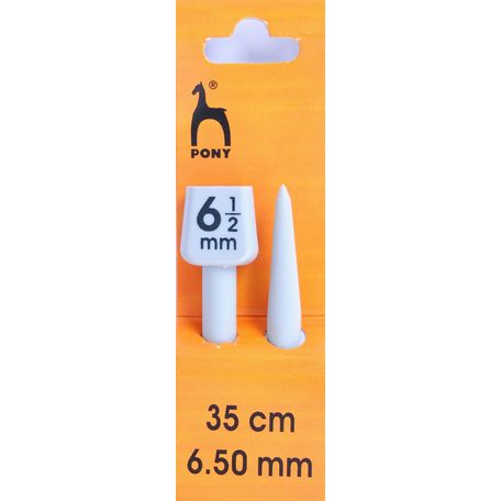 Pony Knitting Pins - Single Ended (35cm x 6.50mm)