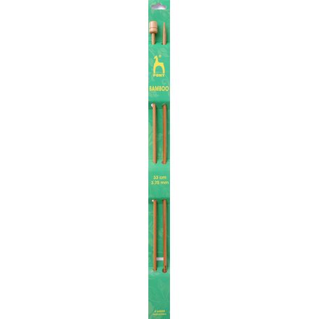 Pony Bamboo Knitting Pins - Single Ended (33cm x 3.75mm)