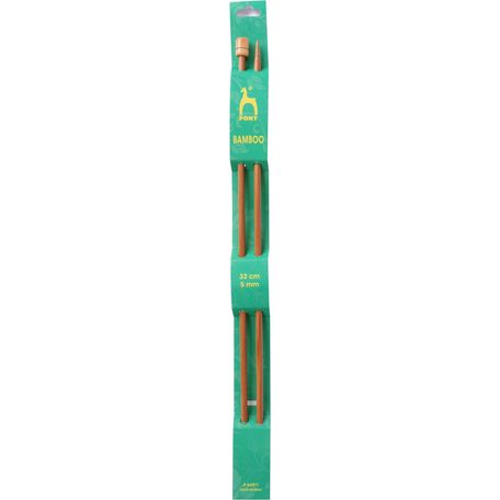 Pony Bamboo Knitting Pins - Single Ended (33cm x 5.00mm)