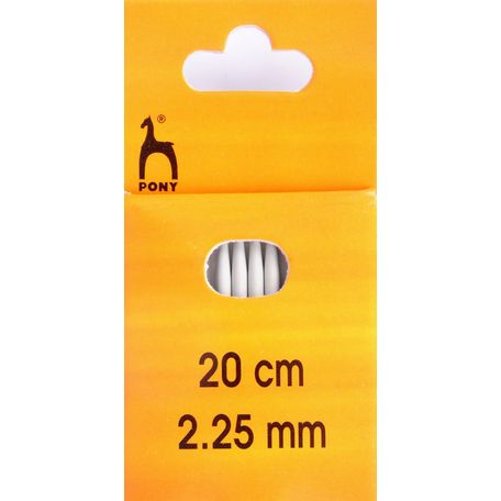 Pony Double Ended Knitting Needles - 20cm x 2.25mm (Set of 4)