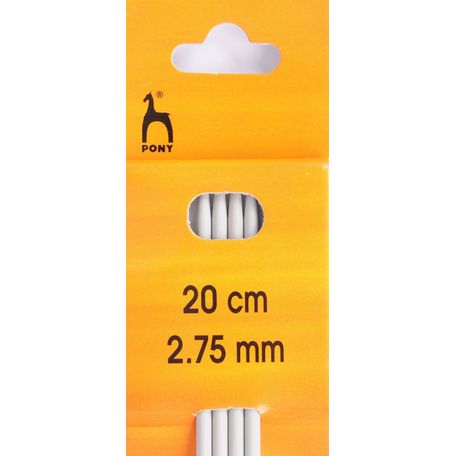 Pony Double Ended Knitting Needles - 20cm x 2.75mm (Set of 4)