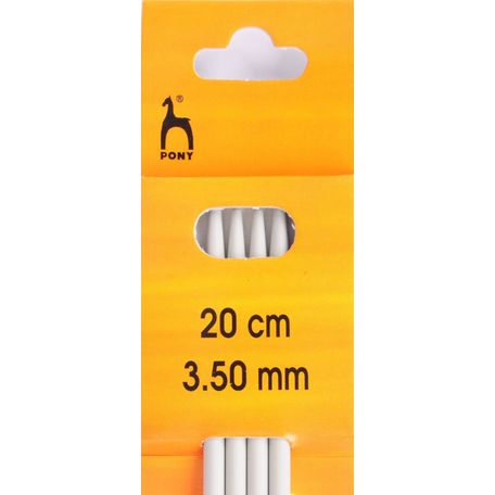 Pony Double Ended Knitting Needles - 20cm x 3.5mm (Set of 4)