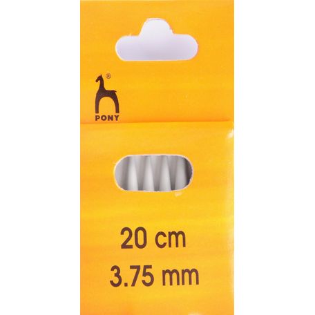 Pony Double Ended Knitting Needles - 20cm x 3.75mm (Set of 4)