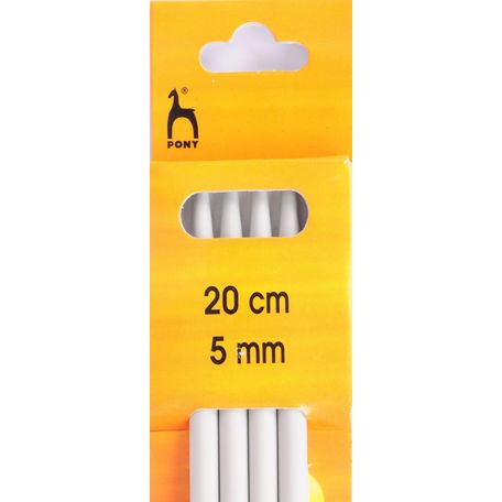 Pony Double Ended Knitting Needles - 20cm x 5mm (Set of 4)