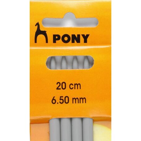 Pony Double Ended Knitting Needles - 20cm x 6.50mm (Set of 4)